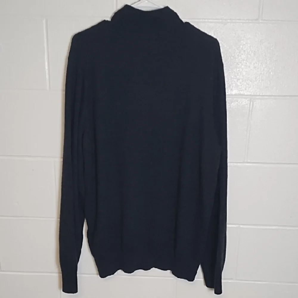 Charcoal Black 1/4 Zip-Up Light weight Sweater Tall